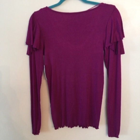 Free People Magenta Long Sleeve Top - Picture 8 of 8